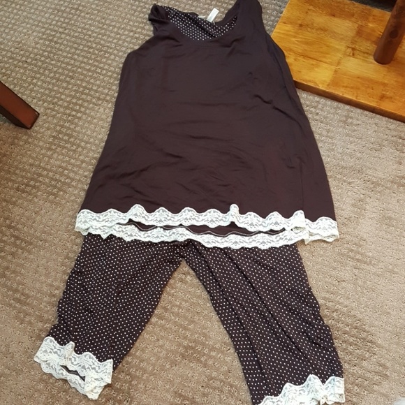 Soma Other - NWT Soma Pjs Lace & Polka Dots